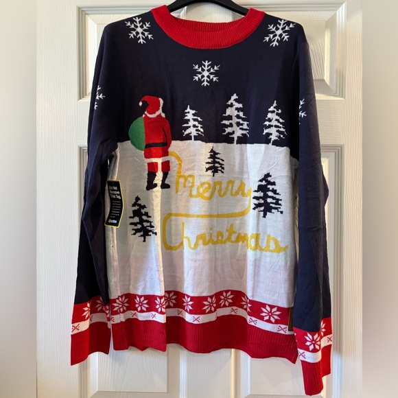 Tipsy Elves Other - Tipsy Elves Festive Christmas Sweater with Santa Design Size L